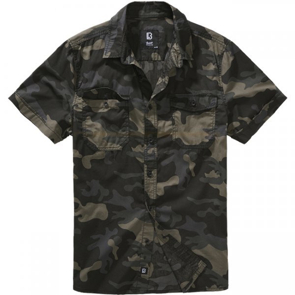 Brandit Roadstar Shirt Shortsleeve - Darkcamo - S