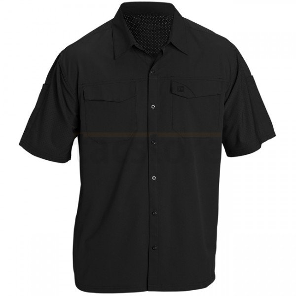 5.11 Freedom Flex Woven Short Sleeve Shirt - Black