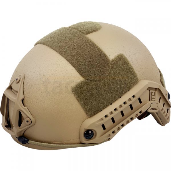 Pitchfork FAST Ballistic Combat Helmet High Cut - Coyote - Deluxe - M/L