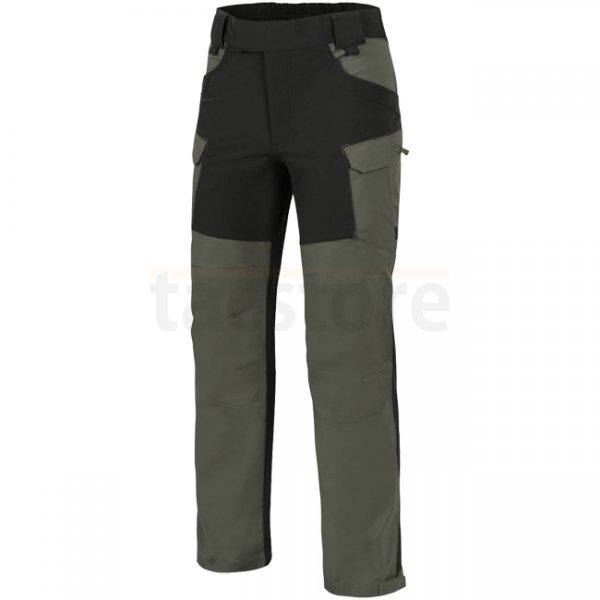 Helikon Hybrid Outback Pants Duracanvas - Taiga Green / Black - 3XL - Long