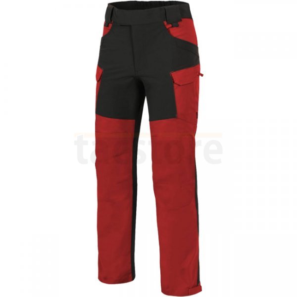 Helikon Hybrid Outback Pants Duracanvas - Crimson Sky / Black A - XS - Short