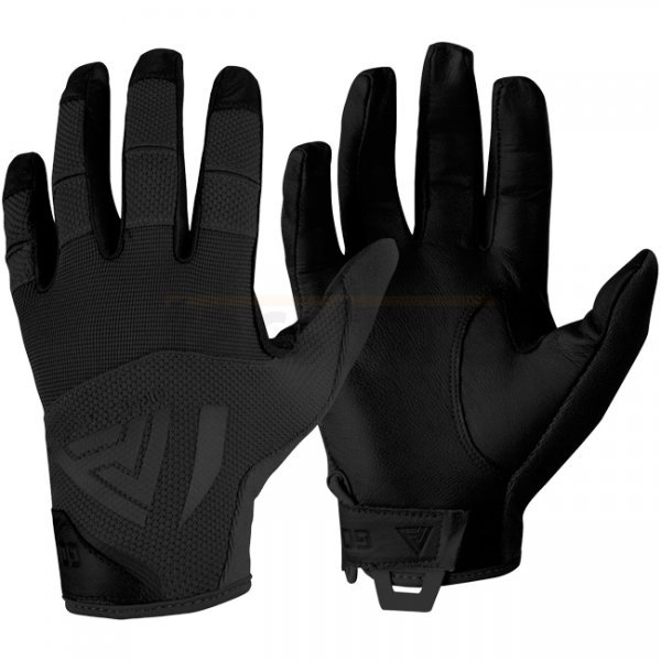 Direct Action Hard Gloves Leather - Black - M