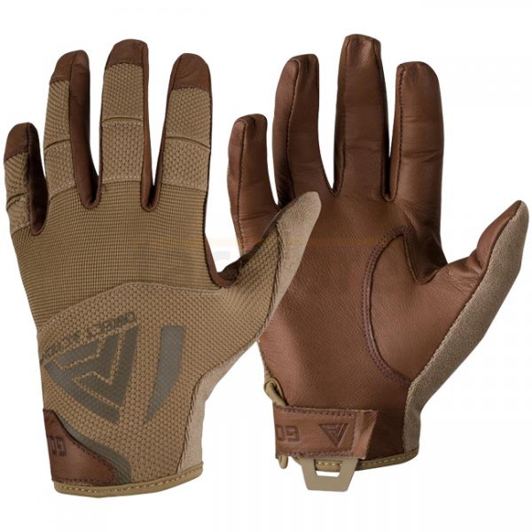Direct Action Hard Gloves Leather - Coyote Brown - L