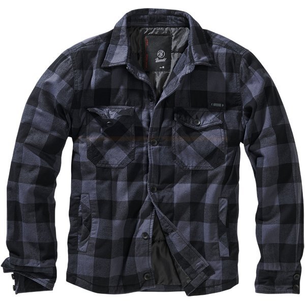 Brandit Lumberjacket - Black / Grey - L