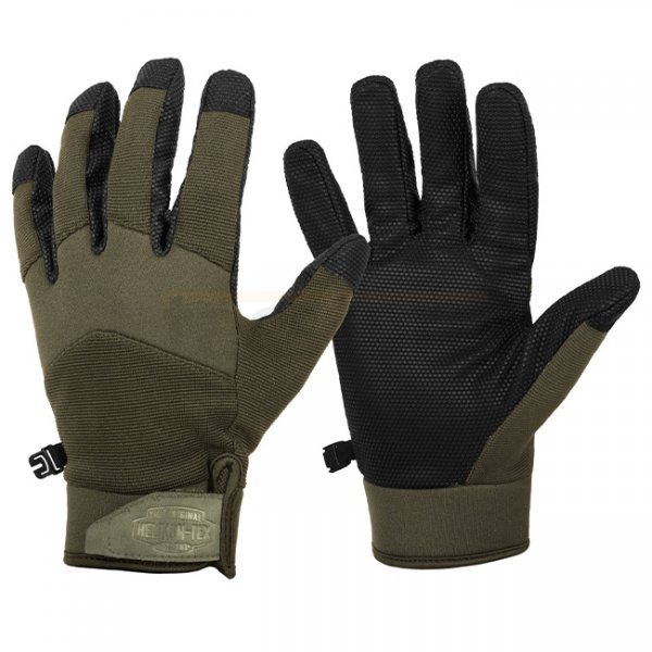 Helikon Impact Duty Winter Mk2 Gloves - Olive Green / Black B - 2XL