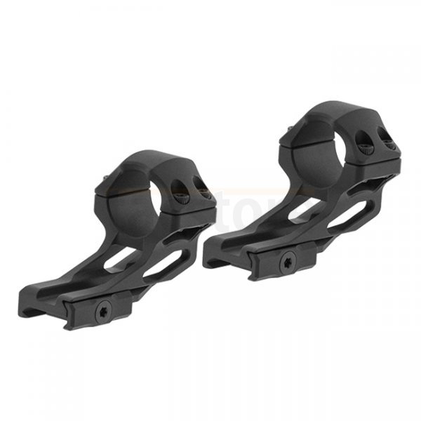 Leapers Accu-Sync 1 Inch High Profile 37mm Offset Rings - Black