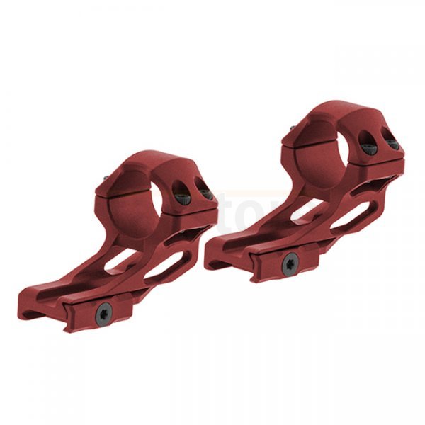 Leapers Accu-Sync 1 Inch High Profile 37mm Offset Rings - Red