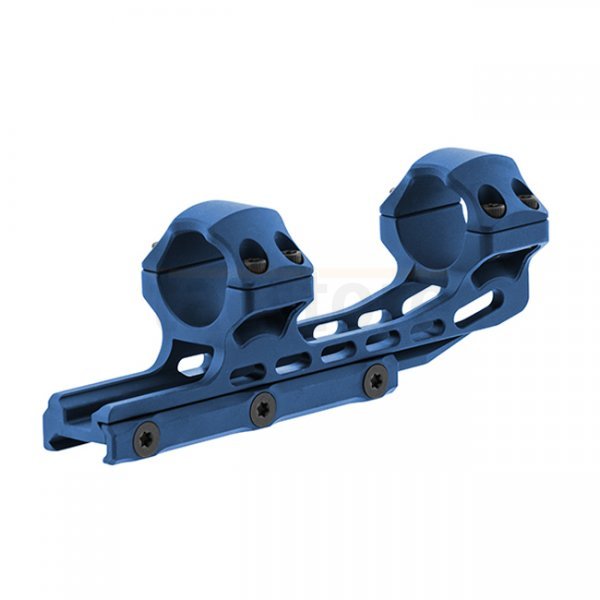 Leapers Accu-Sync 1 Inch High Profile 50mm Offset Mount - Blue