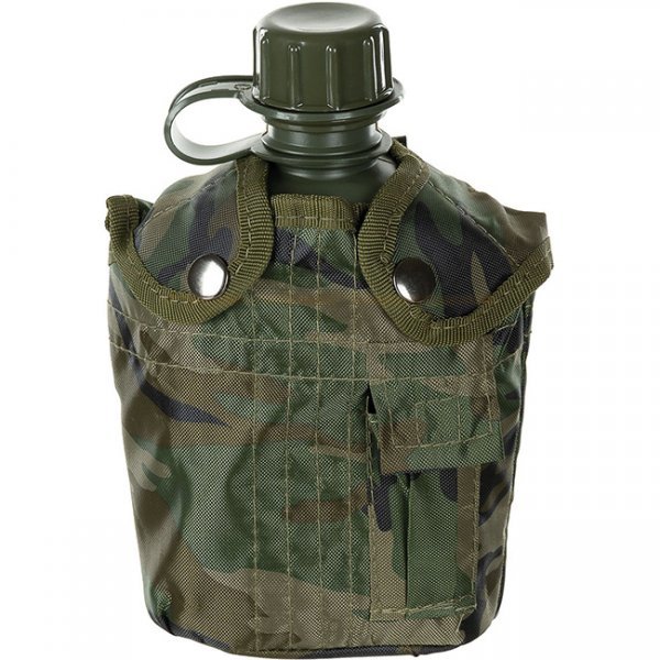 MFH US Canteen & Cover 1 l - Woodland