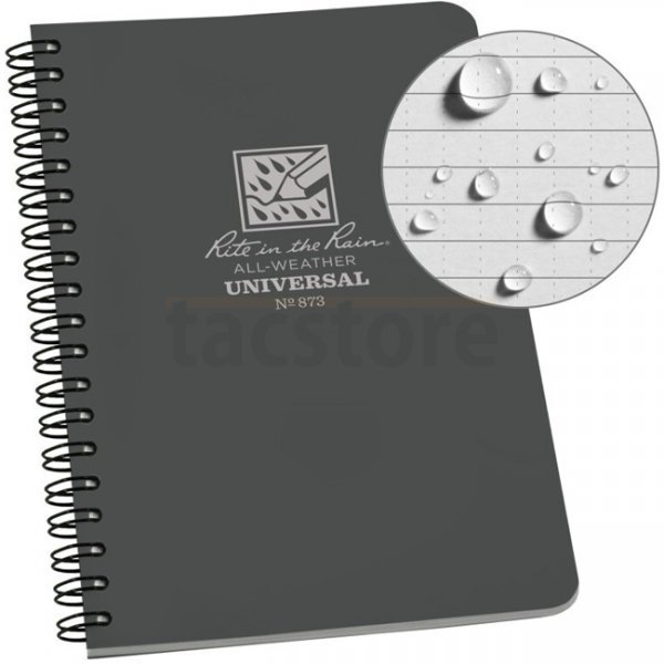 Rite in the Rain Polydura Side-Spiral Notebook 4.875 x 7 - Gray