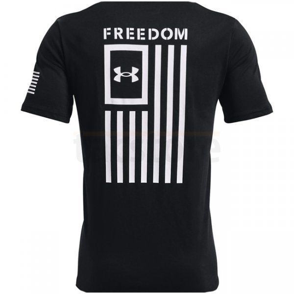 Under Armour Freedom Flag T-Shirt - Black / White - L