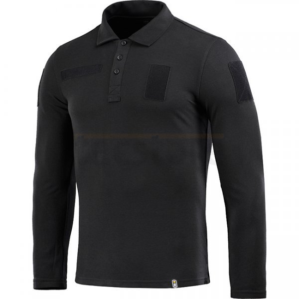 M-Tac Tactical Polo Shirt Long Sleeve 65/35 - Black - 3XL