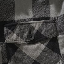 Brandit Lumberjacket Hooded - Black / Charcoal - 2XL