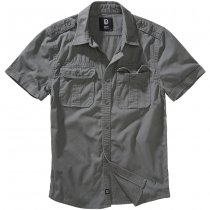 Brandit Vintage Shirt Shortsleeve - Charcoal - 5XL