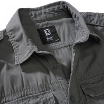 Brandit Vintage Shirt Longsleeve - Charcoal - XL