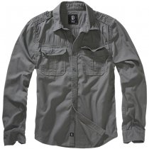 Brandit Vintage Shirt Longsleeve - Charcoal - 6XL