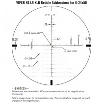 VORTEX Viper HS LR 6-24x50 FFP Riflescope XLR Reticle - MOA 5