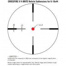 VORTEX Crossfire II 6-18x44 AO Riflescope V-Brite Reticle - MOA 5