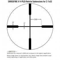 VORTEX Crossfire II 2-7x32 Rimfire Riflescope V-Plex Reticle - MOA 5
