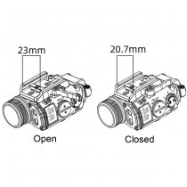 RovyVon GL4 Pro Rail Mounted Light & Laser V2 - Black