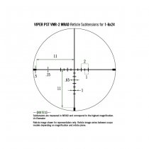 Vortex Viper PST Gen II 1-6x24 SFP Riflescope VMR-2 MRAD