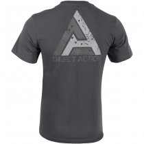 Direct Action T-Shirt Logo D.A. PL Flag 1 - Shadow Grey 3XL