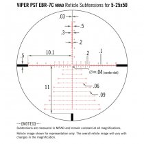 Vortex Viper PST Gen II 5-25x50 FFP Riflescope EBR-7C MRAD