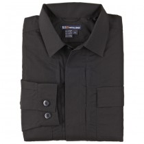 5.11 TDU Long Sleeve Poly/Cotton Ripstop Shirt - Black