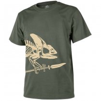 Helikon T-Shirt Full Body Skeleton - Olive Green - L