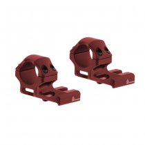 Leapers Accu-Sync 1 Inch High Profile 37mm Offset Rings - Red