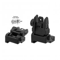 Leapers Accu-Sync Spring Loaded AR15 Flip-Up Rear Sight - Black