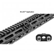 Leapers Pro M-Lok QD Sling Swivel Adapter - Black