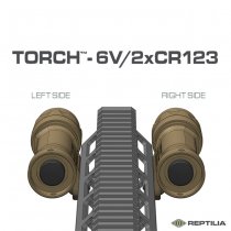 Reptilia Torch 6V/CR123 M-LOK Left - Tobacco