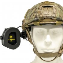 Earmor M31X Mark 3 MilPro ARC Rail Electronic Hearing Protector - Foliage Green
