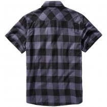 Brandit Checkshirt Halfsleeve - Black / Grey - S