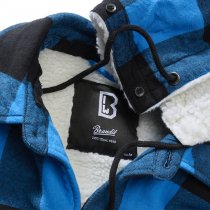 Brandit Lumberjacket Hooded - Black / Blue - M