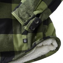 Brandit Lumberjacket Hooded - Black / Olive - 4XL