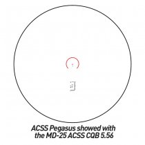 Primary Arms 3x Micro Magnifier ACSS Pegasus Ranging Reticle - Black