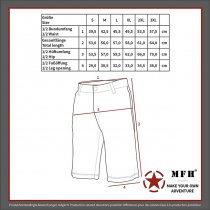 MFH BW Bermuda Shorts Side Pockets - Black - S