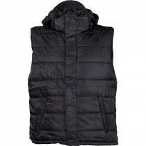 MFH Lined Vest & Detachable Hood - Black