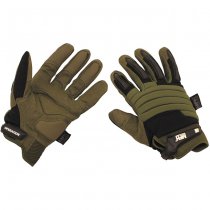 MFHHighDefence Tactical Gloves Operation - Black / Olive - XL