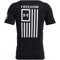 Under Armour Freedom Flag T-Shirt - Black / White - XL