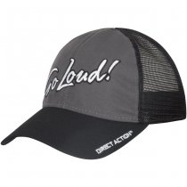 Direct Action Go Loud! Wall Tag Feed Cap - Black / Charcoal