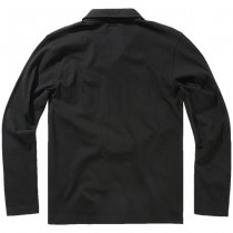 Brandit Jersey Poloshirt Willis Longsleeve - Black - S