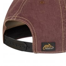 Helikon Snapback Cap Dirty Washed Cotton - Dirty Washed Maroon / Dirty Washed Black D