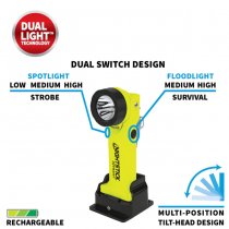 Nightstick INTRANT Intrinsically Safe Dual-Light Angle Light Li-Ion - Green