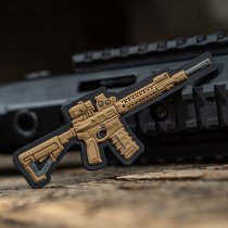M-Tac AR-15 3D Rubber Patch - Coyote