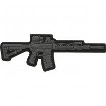 M-Tac AR-15 3D Rubber Patch - Dark Gray