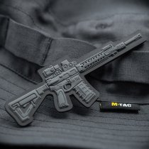 M-Tac AR-15 3D Rubber Patch - Dark Gray