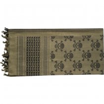 M-Tac Shemagh Scarf Pirate Skull - Olive
